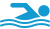 Icon depicting a person swimming